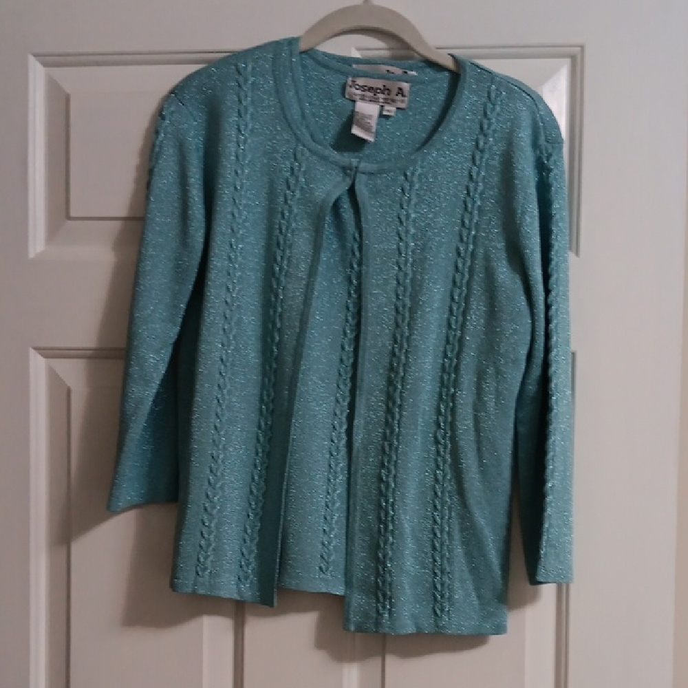 Joseph A Aqua Blue Sweater Set